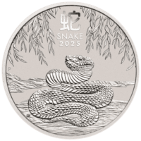 2025 1/2 oz AustralianLunar Snake Silver Coin