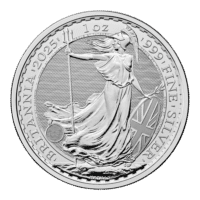 2025 1 oz British Britannia Silver Coins